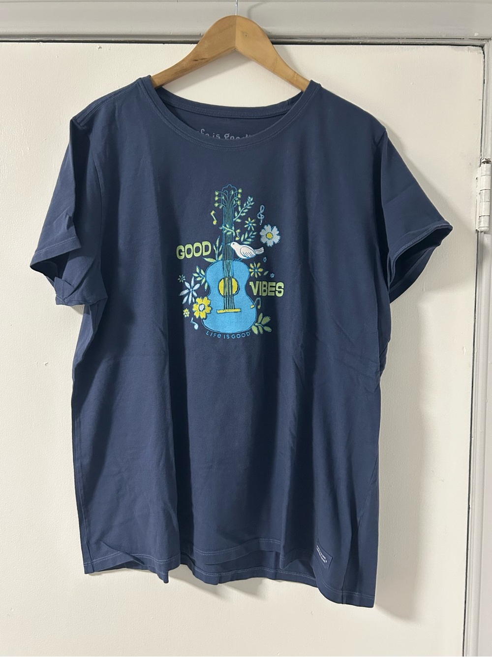 Life Is Good Navy Short-Sleeve Tee with Positive Patch